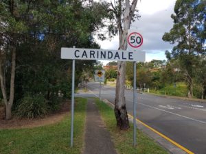 Carindale boundary sign